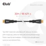 Club 3D HDMI™ Hybrid AOC Kabel 8K60Hz/4K120Hz 50m St./St. schwarz