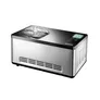 Unold 48845 Eismaschine Gusto mit digitalem Timer, 2l, Edelstahl/schwarz