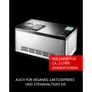 Unold 48845 Eismaschine Gusto mit digitalem Timer, 2l, Edelstahl/schwarz