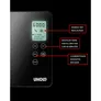 Unold 48845 Eismaschine Gusto mit digitalem Timer, 2l, Edelstahl/schwarz