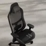 Fractal Refine Gaming Chair Mesh Dark/ Schwarz | Synchro-Tilt Mechanismus, Rückenlehne mit integrierter Lordosenstütze