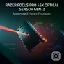 RAZER DeathAdder V4 Pro Weiß Gaming-Maus, ergonomisch, kabellos, 45.000 DPI, 2.4 GHz, Bluetooth