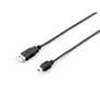 EQUIP 128521 USB 2.0 A auf Mini-B Kabel, 1.8m , Schwarz