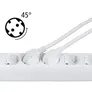 EQUIP 245554 5fach Verteiler mit Schalter und 2fach USB-Lader, Mehrfachsteckdose Schuko