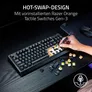RAZER BlackWidow V4 Tenkeyless Hyperspeed | Hot-Swap, Orange Tactile Switches Gen-3, Razer Chroma™ RGB