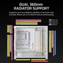 CORSAIR Frame 5000D RS ARGB Weiß Midi Tower ATX Gaming Gehäuse