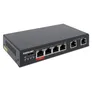 Intellinet 6-Port Fast Ethernet Switch mit 4 PoE-Ports (1 x High-Power PoE)