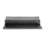 DIGITUS CAT 6A Patch Panel, geschirmt, 12-Port, 1HE, 10", schwarz