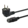 EQUIP 112120 Hochwertiges Netzkabel, C13 auf Schuko, 1.8m