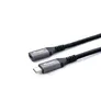 EQUIP 128371 USB 3.2 Gen 2 C auf C Verlängerung Kabel 1m PD100W 4K/60Hz 10Gbps schwarz
