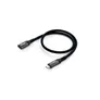 EQUIP 128371 USB 3.2 Gen 2 C auf C Verlängerung Kabel 1m PD100W 4K/60Hz 10Gbps schwarz
