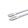 EQUIP 128376 USB 3.2 Gen 2 C auf C Verlängerung Kabel 1m PD100W 4K/60Hz 10Gbps weiß