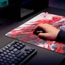 Cherry XTRFY GP6 Hydrus Red Gaming Mousepad | 460 x 400 mm, Stoff, Rutschfeste Gummiunterseite