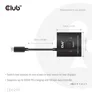 Club 3D USB-C Bidirektionaler Video + Daten + PD Switch für 8K60Hz oder 4K120Hz
