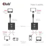 Club 3D USB-C Bidirektionaler Video + Daten + PD Switch für 8K60Hz oder 4K120Hz