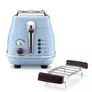 DeLonghi CTOV 2103.AZ Icona Vintage Toaster blau