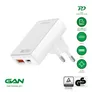 4smarts Netzladegerät FlatPlug Duos 20W GaN 1C+1A, weiß
