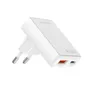 4smarts Netzladegerät FlatPlug Duos 20W GaN 1C+1A, weiß