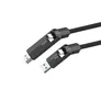 4smarts USB4 HDMI Kabel ComboCord 240W 1.5m, schwarz