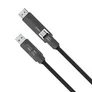 4smarts USB4 HDMI Kabel ComboCord 240W 1.5m, schwarz