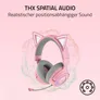Razer Kraken Kitty V3 Pro Quartz/ Rosé - Kabelloses RGB-Kitty-Headset für Gaming