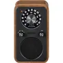Sangean WR-9 Portables FM-Radio Echtholz-Gehäuse flexible Aufstellmöglichkeit Nussbaum Vintage