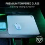 Razer Atlas Tempered Glass Weiß - Gaming-Mauspad aus gehärtetem Glas