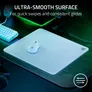 Razer Atlas Tempered Glass Weiß - Gaming-Mauspad aus gehärtetem Glas