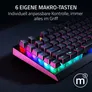 RAZER BlackWidow V4 X Mechanische Gaming-Tastatur, Green Switches (Taktil/Clicky), Powerd by Razer Chroma™ RGB