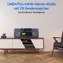 Medion LIFE® P66538 Retro-Boombox blau