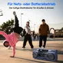 Medion LIFE® P66538 Retro-Boombox blau
