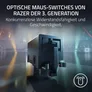 Razer DeathAdder V3 HyperSpeed Schwarz Esport-Maus, 26.000 DPI, 2.4 GHz, 55g, 8000 Hz Abtastrate