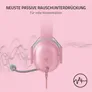 RAZER Blackshark V2 X for PlayStation Quartz/ Rosé, Gaming Headset, Analog 3.5 mm Klinke