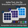 Logitech MX Creative Console Pale Grey - MX Creative Dialpad, MX Creative Keypad, USB-C, Unterstützt Logi Options+