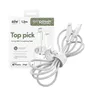 empower by PanzerGlass® Racing 60W USB-C to Lightning Kabel 1,2m Silber Weiß