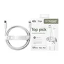 empower by PanzerGlass® Racing 60W USB-C to Lightning Kabel 1,2m Silber Weiß