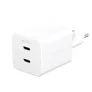 empower by PanzerGlass® Turbo 45W Ladegarät inkl. 2x USB-C EU Anschluss Silber Weiß