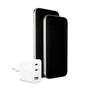 empower by PanzerGlass® Turbo 70W Multiple Ladegarät inkl. 2x USB-C + USB-A EU Anschluss Silber Weiß