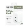 empower by PanzerGlass® Turbo 70W Multiple Ladegarät inkl. 2x USB-C + USB-A EU Anschluss Silber Weiß
