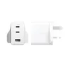 empower by PanzerGlass® Turbo 70W Multiple Ladegarät inkl. 2x USB-C + USB-A UK Anschluss Silber Weiß