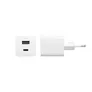 empower by PanzerGlass® Turbo 35W Ladegarät inkl. USB-C + USB-A EU Anschluss Silber Weiß