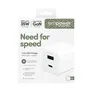 empower by PanzerGlass® Turbo 35W Ladegarät inkl. USB-C + USB-A EU Anschluss Silber Weiß