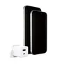 empower by PanzerGlass® Turbo 35W Ladegarät inkl. USB-C + USB-A UK Anschluss Silber Weiß