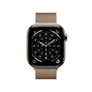 Apple Watch Series 11 GPS + Cellular 42mm Gold Titanium Gehäuse mit Gold Milanese Loop