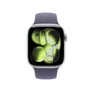 Apple Watch Series 11 GPS + Cellular 42mm Silver Aluminium Gehäuse mit Sport Band (purple fog) - M/L