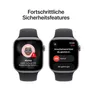 Apple Watch Series 11 GPS + Cellular 42mm Space Grey Aluminium Gehäuse mit Sport Band (black) - M/L