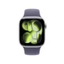 Apple Watch Series 11 GPS 42mm Silver Aluminium Gehäuse mit Sport Band (purple fog) - S/M