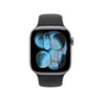 Apple Watch Series 11 GPS 42mm Space Grey Aluminium Gehäuse mit Sport Band (black) - M/L