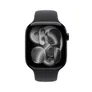Apple Watch Series 11 GPS + Cellular 46mm Jet Black Aluminium Gehäuse mit Sport Band (black) - S/M