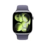Apple Watch Series 11 GPS + Cellular 46mm Silver Aluminium Gehäuse mit Sport Band (purple fog) - S/M